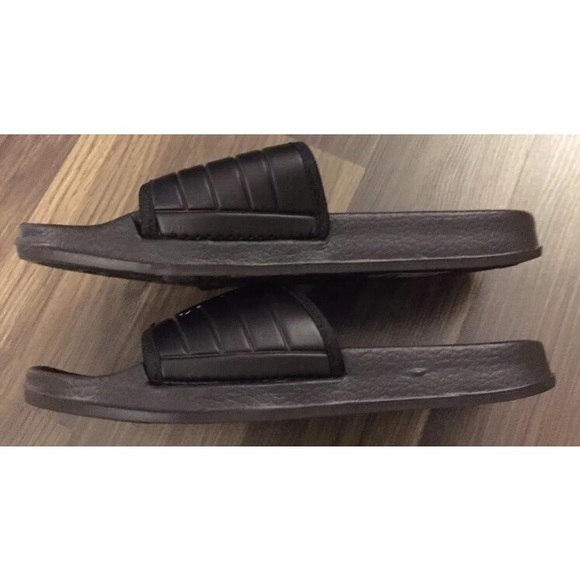 Kappa Black Sandals Bath Flip Flop Soccer Slides - Picture 2 of 6